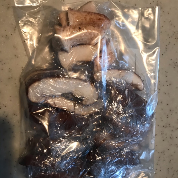 簡単　椎茸の冷凍保存